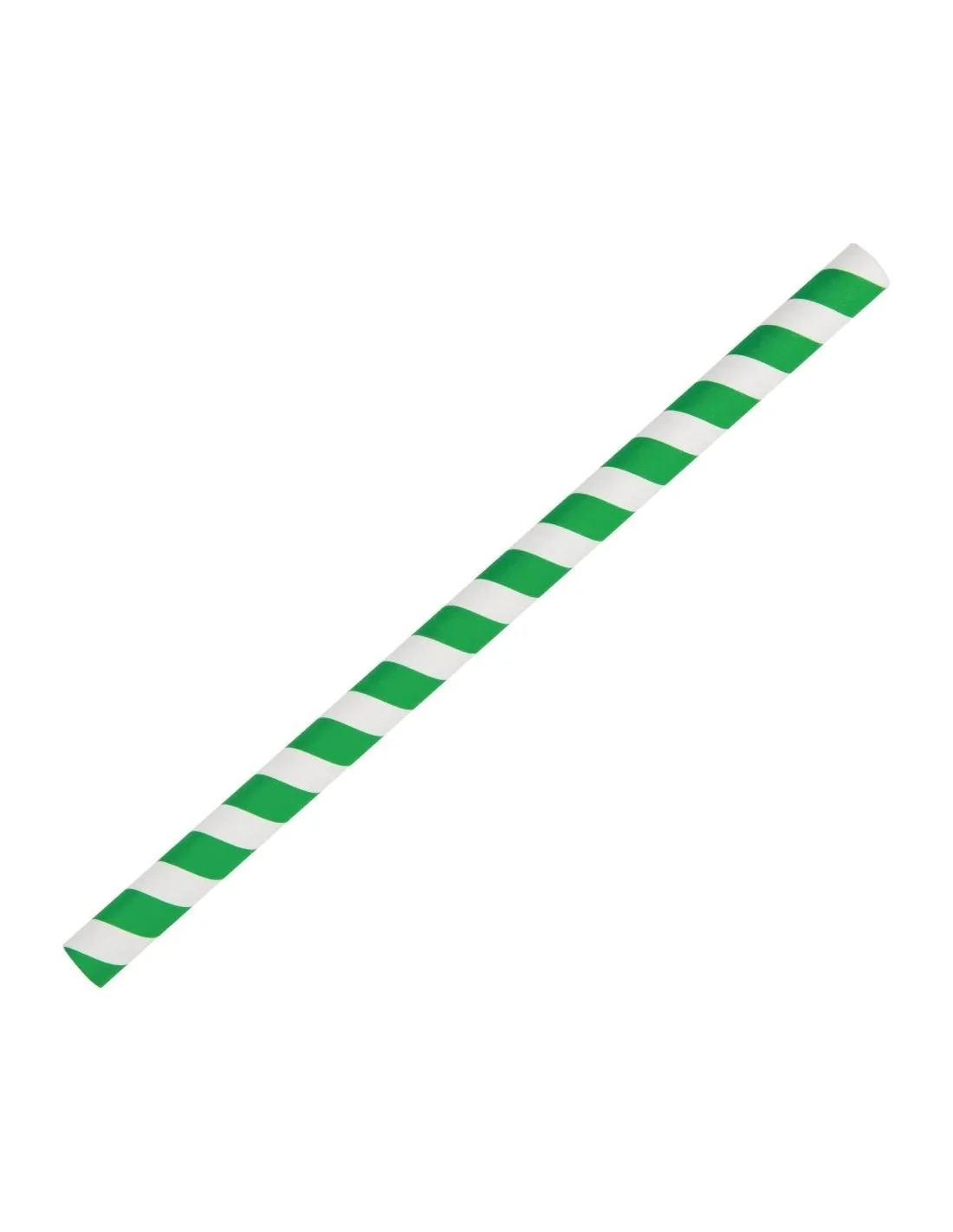 Pailles à smoothie compostables en papier Fiesta Compostable vertes 210mm (lot de 250)