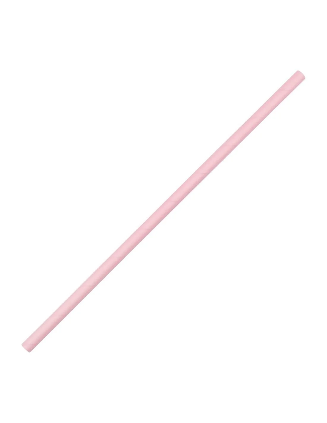 Pailles compostables en papier roses Fiesta Compostable (lot de 250)