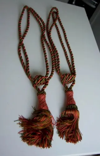 paire d'embraces embrasses de rideaux rideau occasion pompons