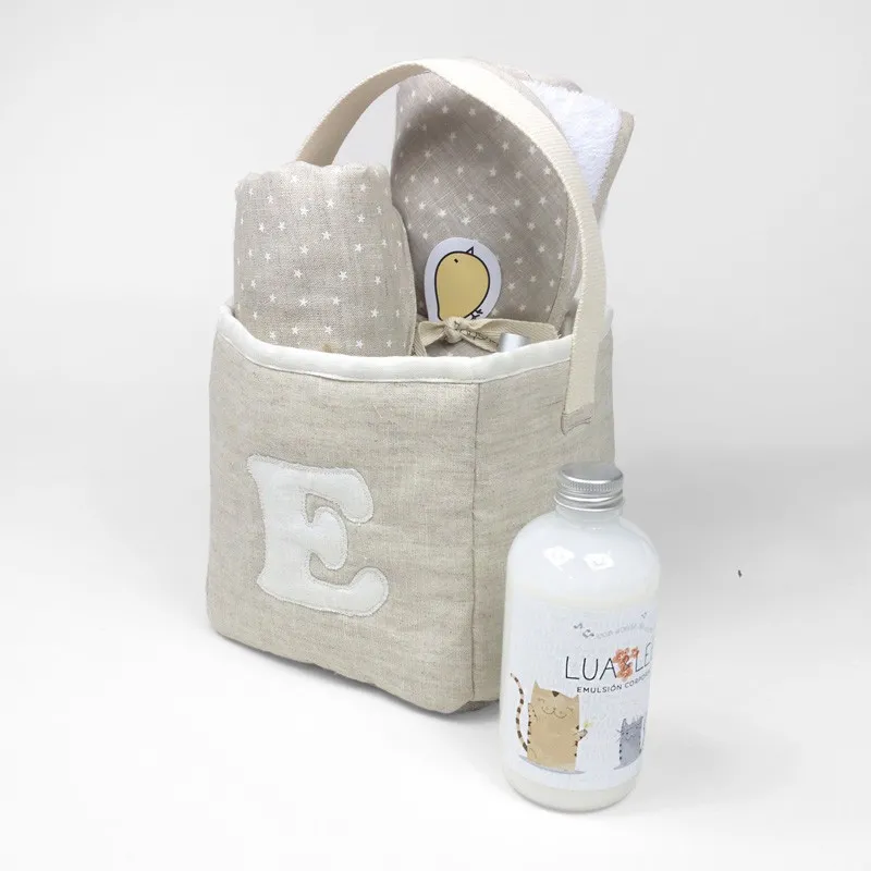 panier alehop avec beige lin initial