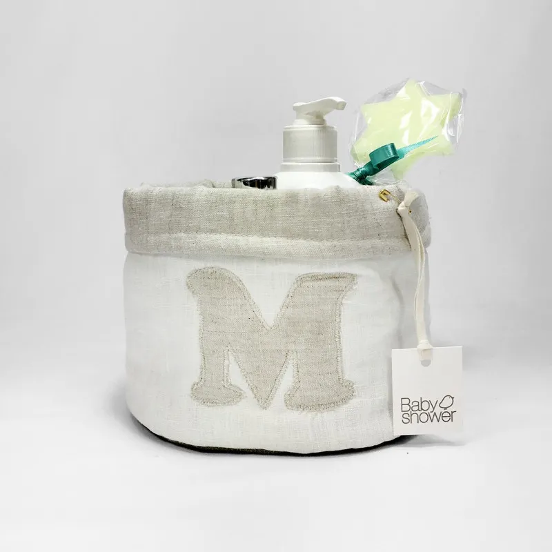 panier avec 100% lin initial