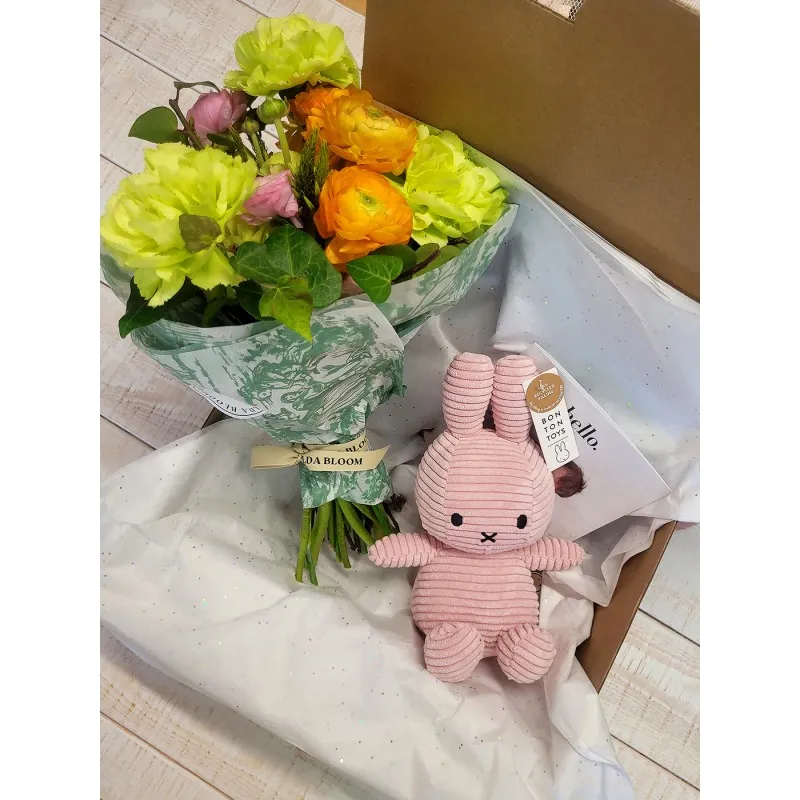 panier cadeau miffy rose