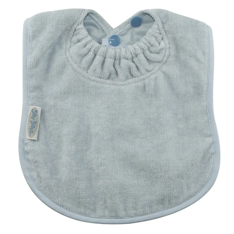 pastel blue silly billyz bib (6m-3y)