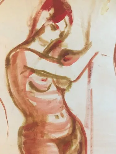 Peinture Gouache Sur Papier Denise Arokas Derniere Muse Du Pentre Henri Matisse