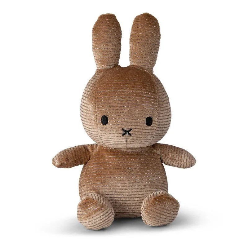 peluche miffy corduroy sparkle champagne small