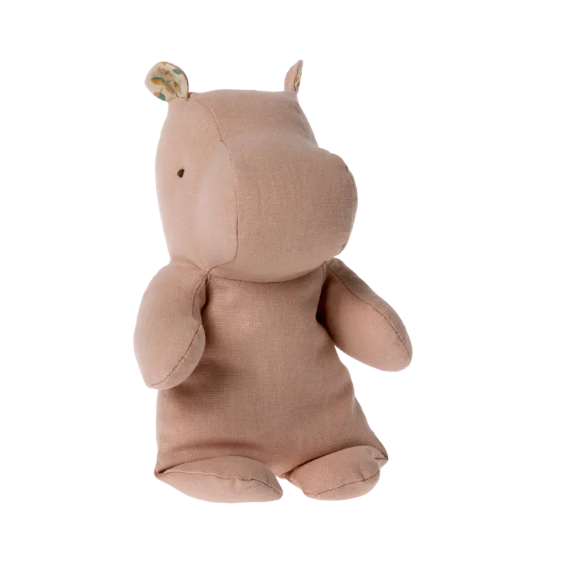 peluche safari hippo soft rose petit