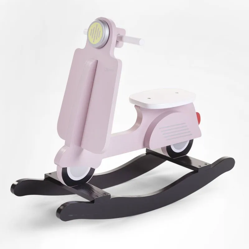 pink rocking scooter