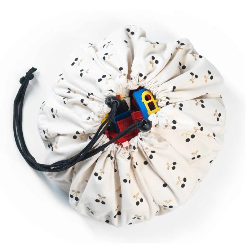 play&go golden cherry toy storage bag