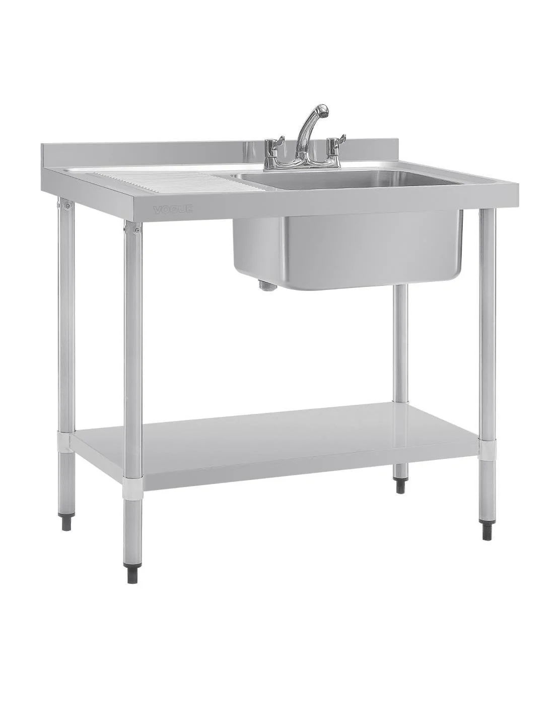 Plonge un bac égouttoir à gauche Vogue 1000mm