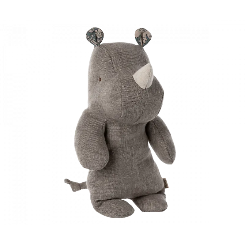 poupée safari rhino petit gris