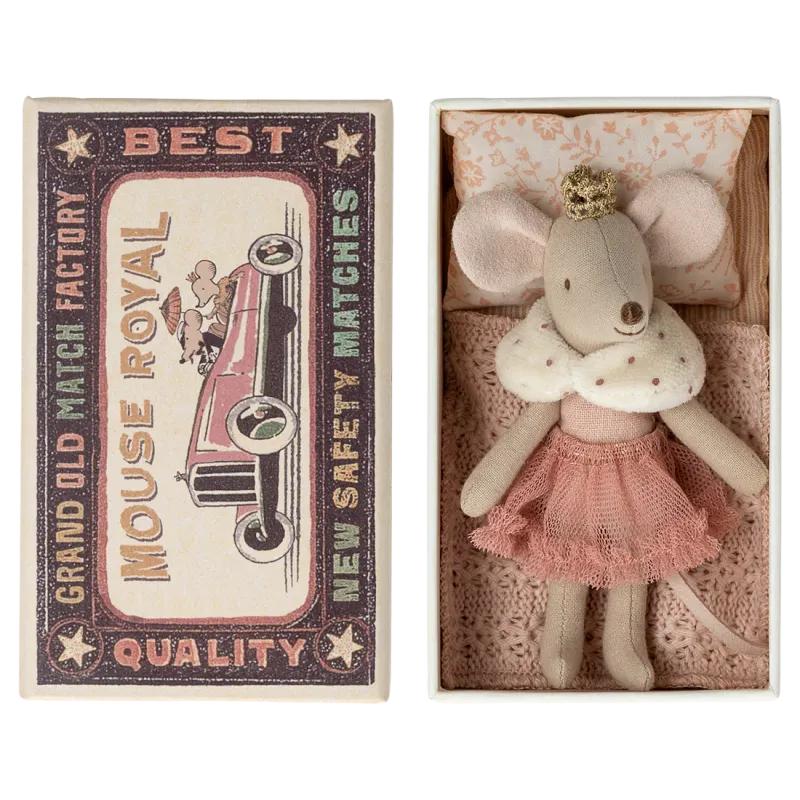 princess little sister mouse in matchbox