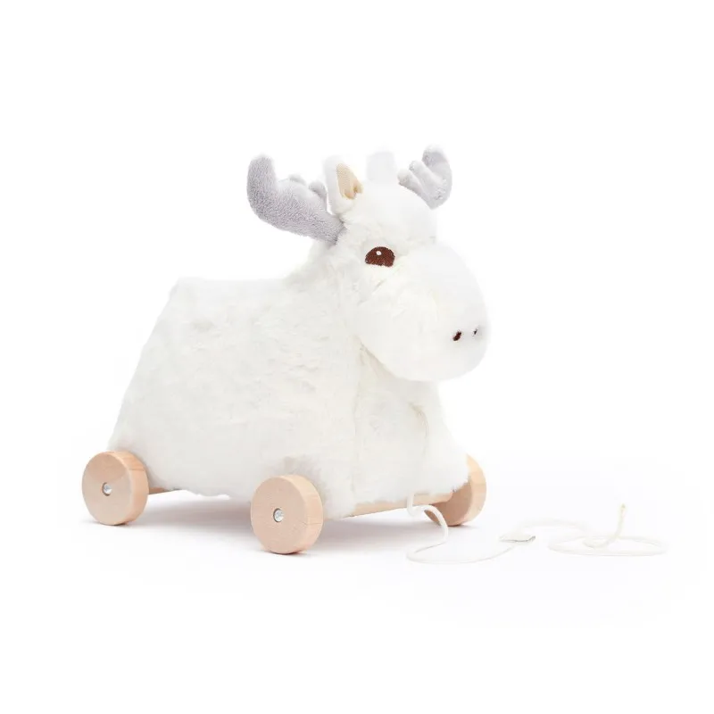 pull along white moose edvin