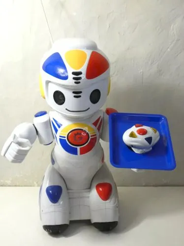 Robot EMIGLIO de GIOCHI PREZIOSI avec manette et plateau, fonctionne