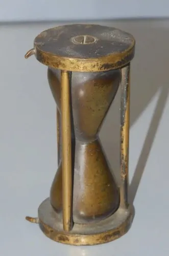 -SABLIER BRONZE DECO ORNEMENT pour PENDULE XIXe JUS DE GRENIER COLLECTION