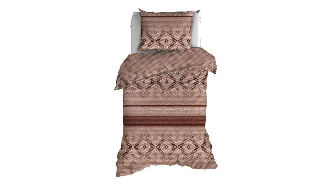 Satin d'Or Baltimore housse de couette rouille