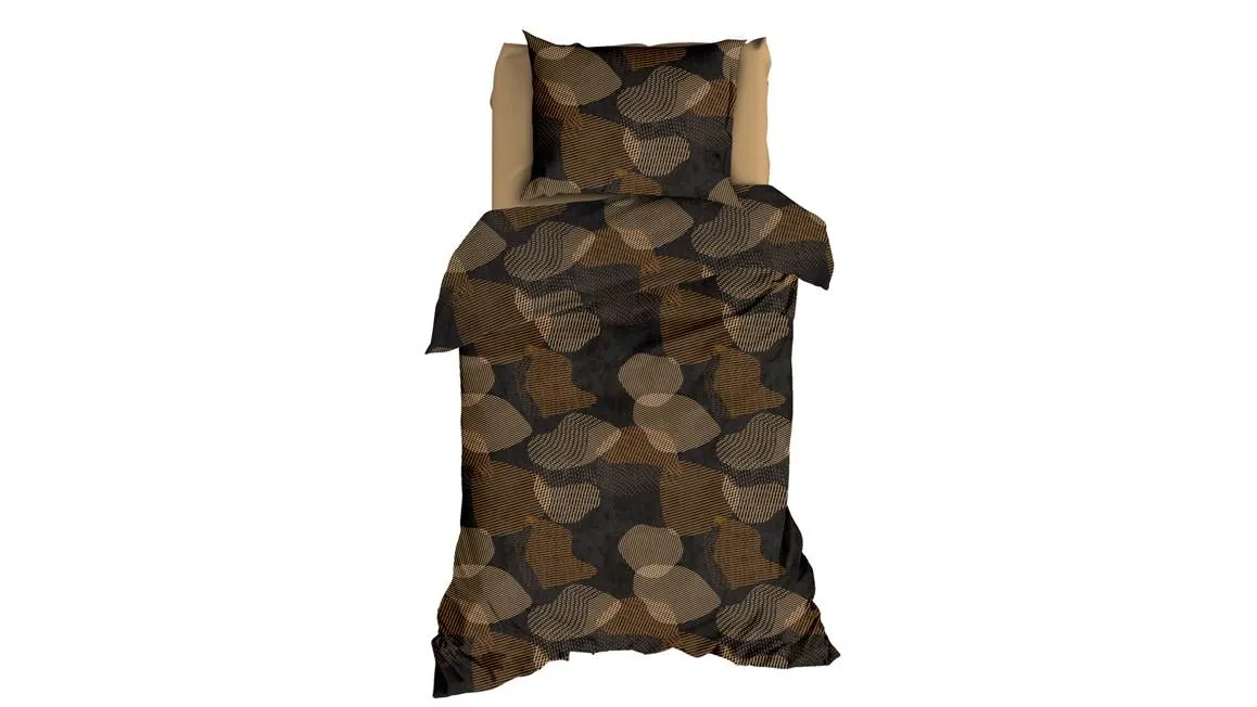 Satin d’Or Bionic housse de couette gris marron