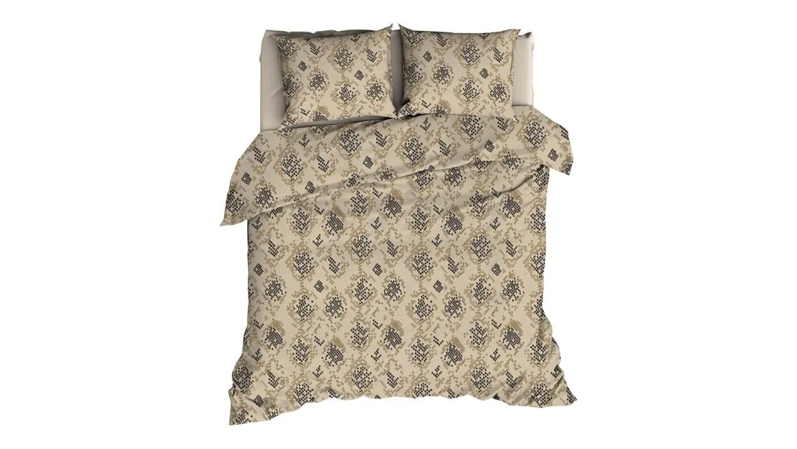 Satin d'Or Blake housse de couette beige