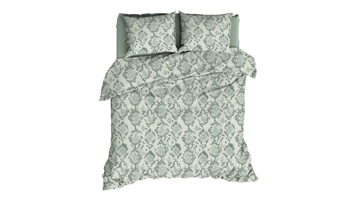 Satin d'Or Blake housse de couette vert
