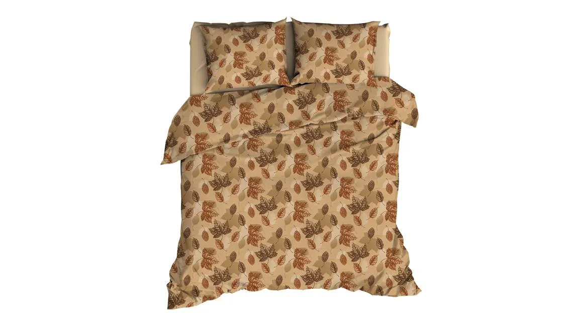 Satin d’Or Erable housse de couette camel