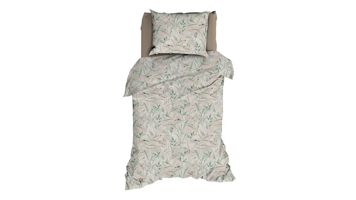 Satin d’Or Galicia housse de couette vert bleu