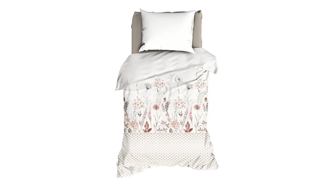 Satin d’Or Giselle housse de couette gris multi/taupe