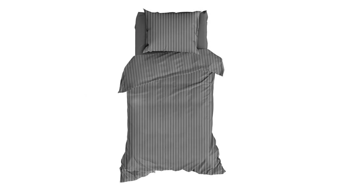 Satin d'Or Jacquard housse de couette anthracite