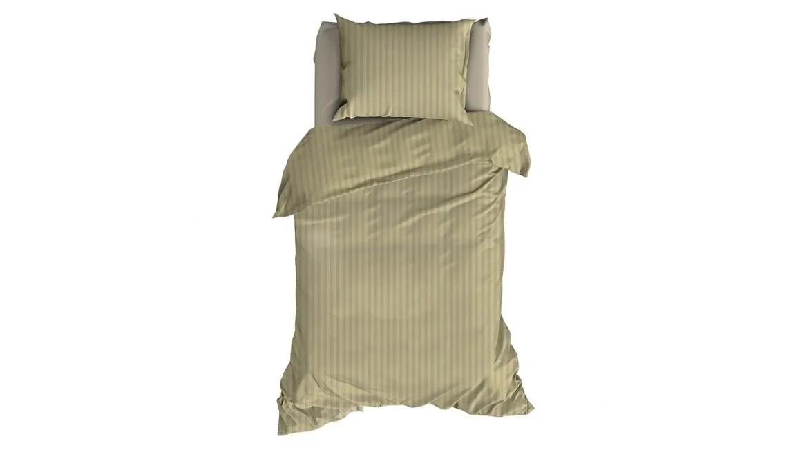 Satin d'Or Jacquard housse de couette kaki