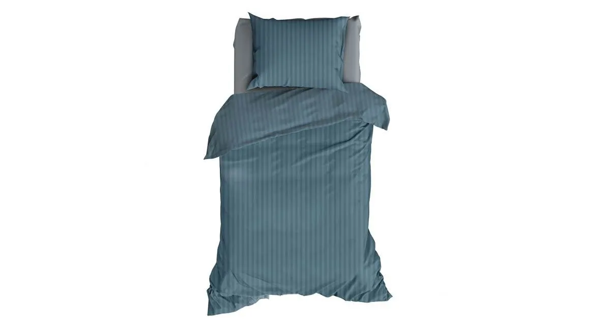 Satin d'Or Jacquard housse de couette vert teal