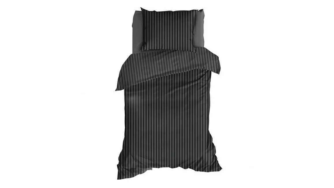 Satin d'Or Jacquard housse de couette noir