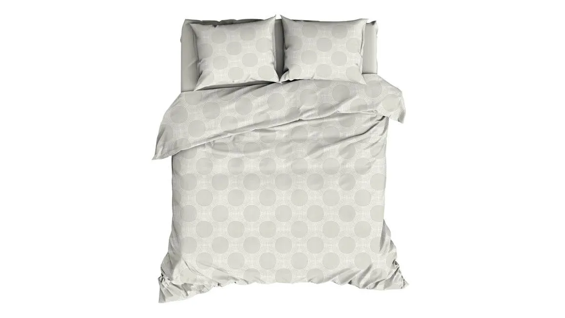 Satin d’Or Rivolta housse de couette blanc cassé