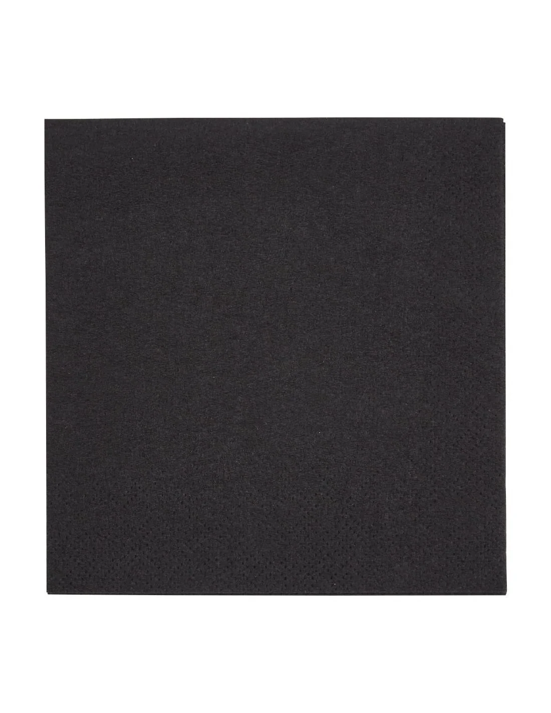 Serviettes cocktail 2 plis pliage 1/4 Fiesta Recyclable 240mm noires (lot de 4000)