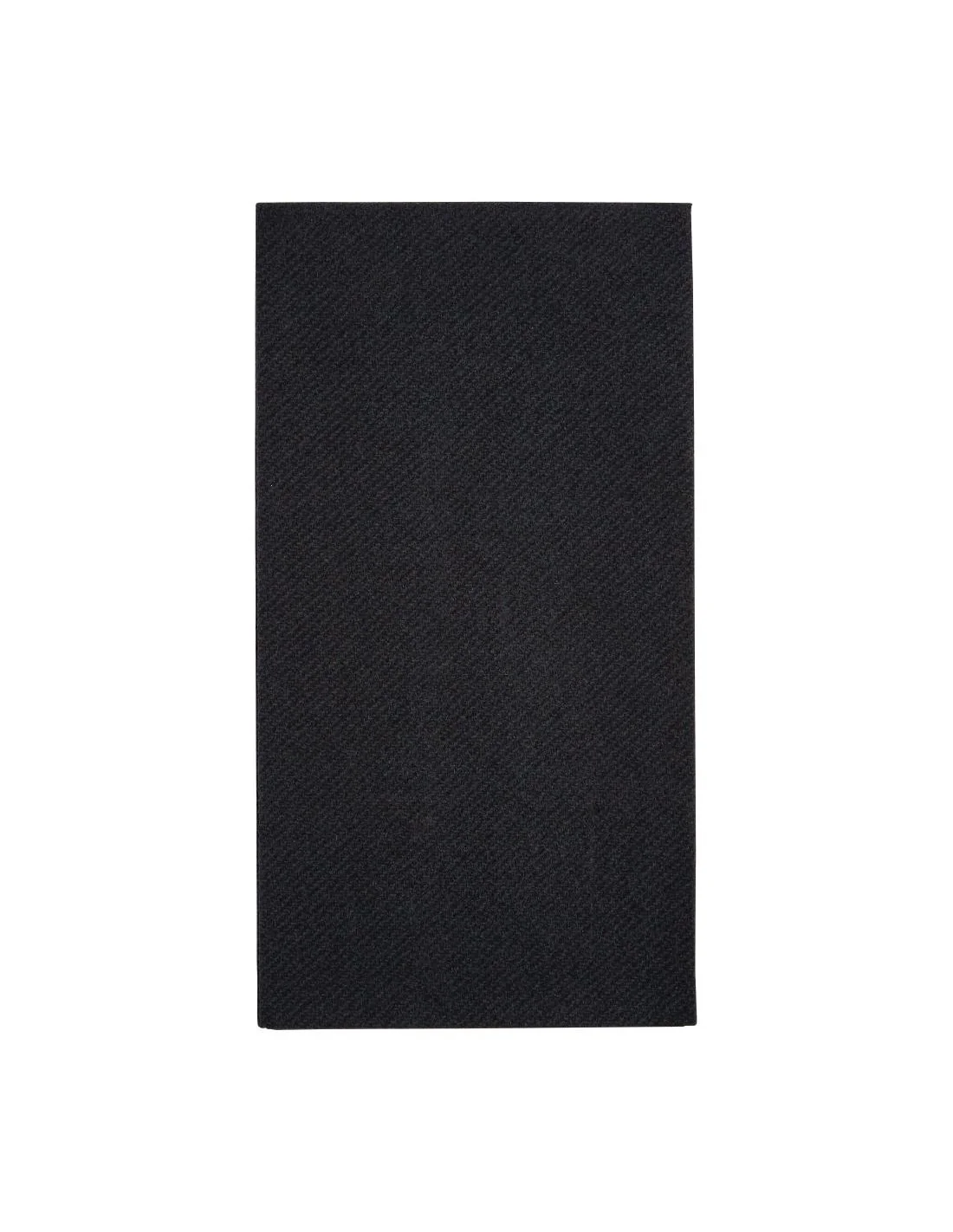 Serviettes de table Airlaid pliage en 8 Fiesta Recyclable Premium Tablin noires 40x40cm (lot de 500)