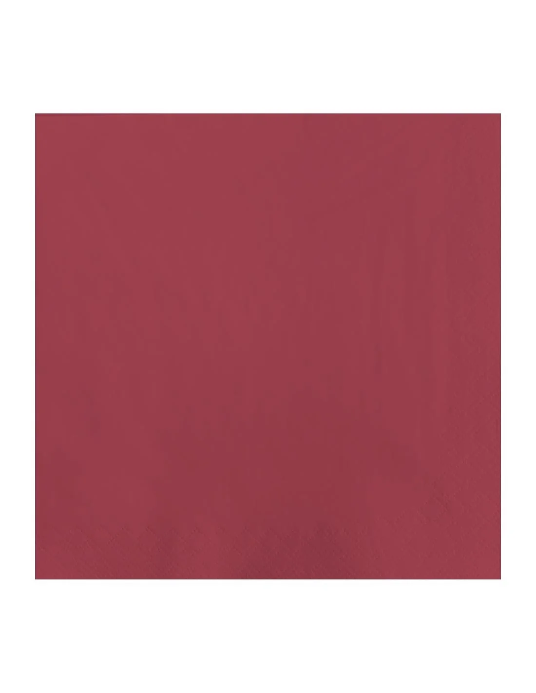 Serviettes de table en papier bordeaux Fasana 330mm (Lot de 1500)