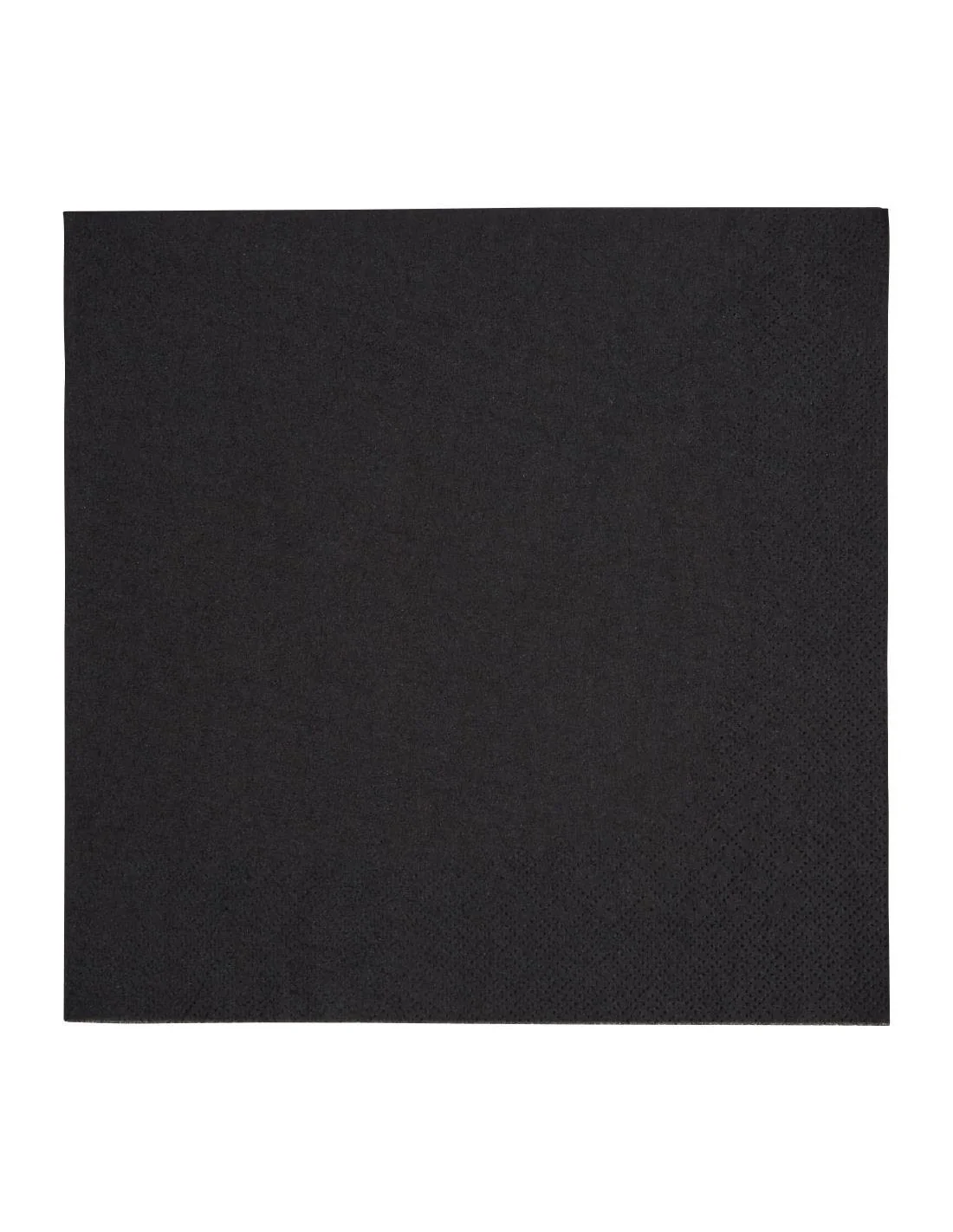 Serviettes dîner 3 plis format 1/4 Fiesta Recyclable 400mm noires (lot de 1000)