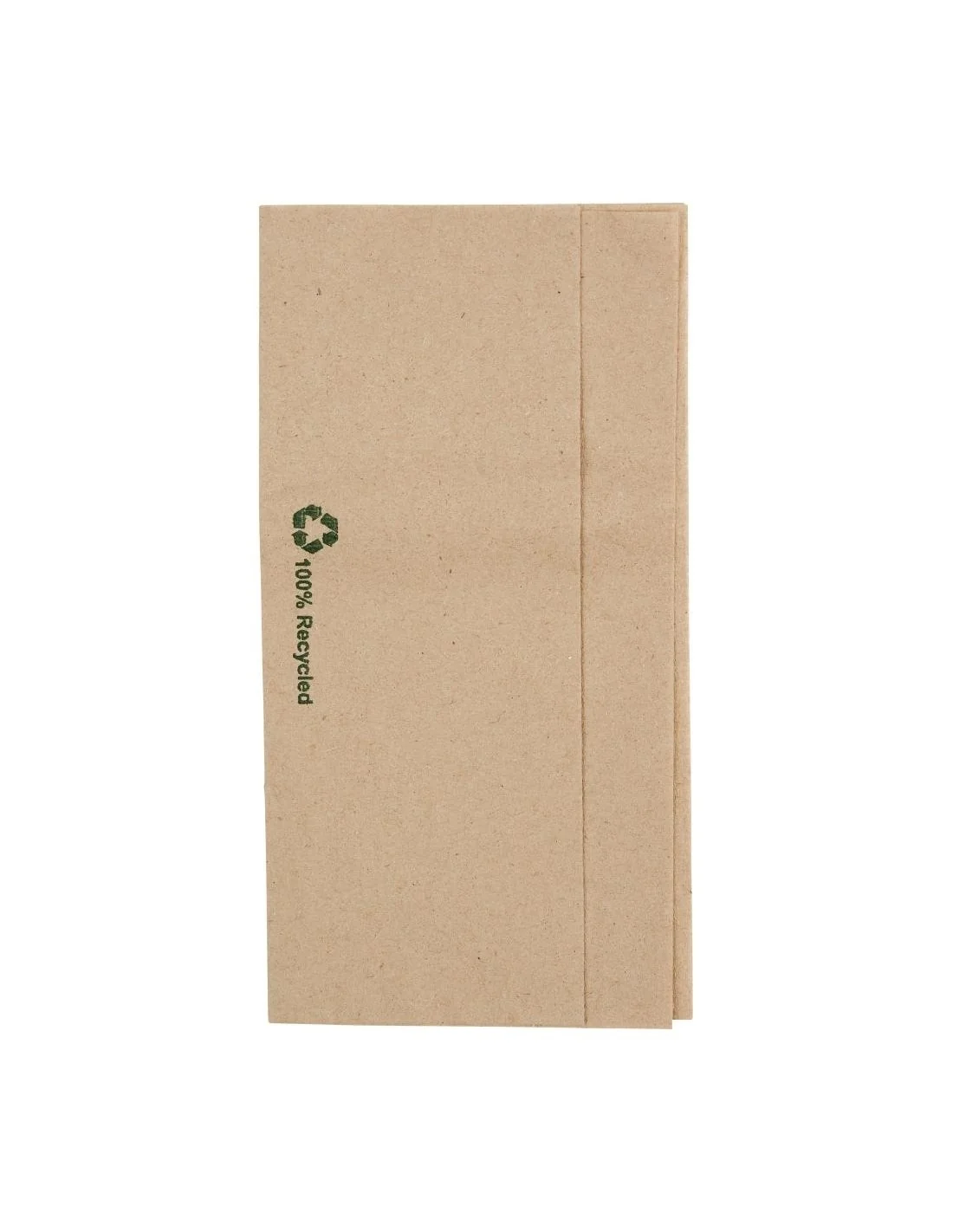 Serviettes kraft recyclées pliées Fiesta Recyclable 320x300mm (lot de 6000)