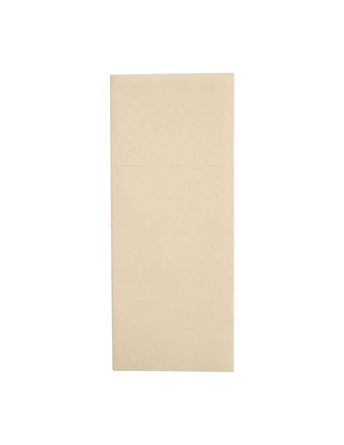 Serviettes pochettes Airlaid Fiesta Recyclable Premium Tablin crème 48x40cm (lot de 400)