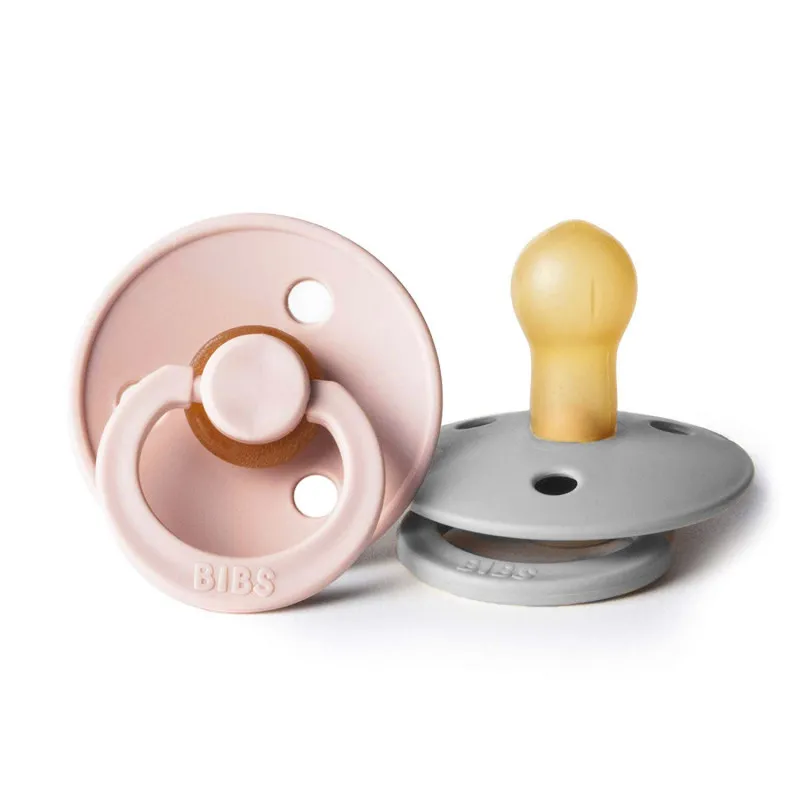 set 2 tétines bibs cloud/blush