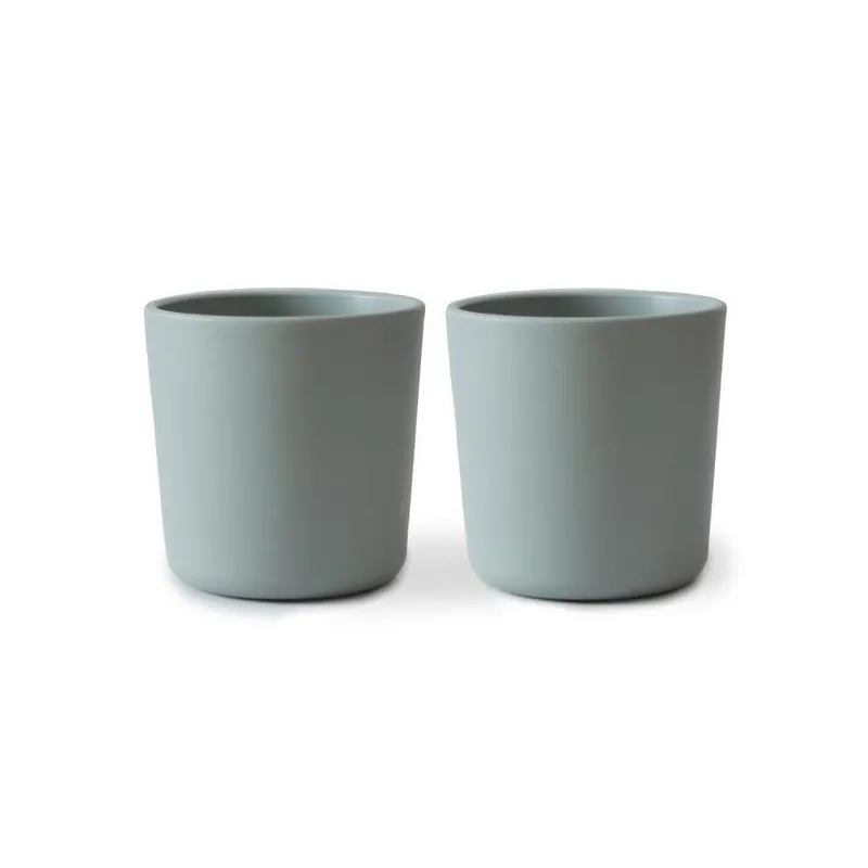 set 2 verres mushie sage