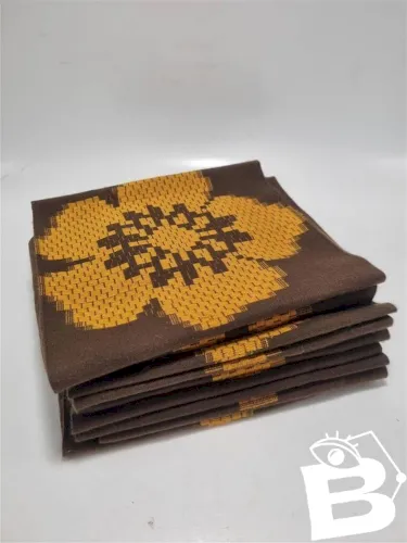 Set de 10 serviettes de table vintage