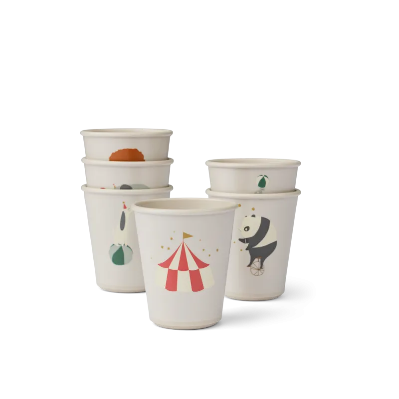 pack 6 vasos liewood lana circus