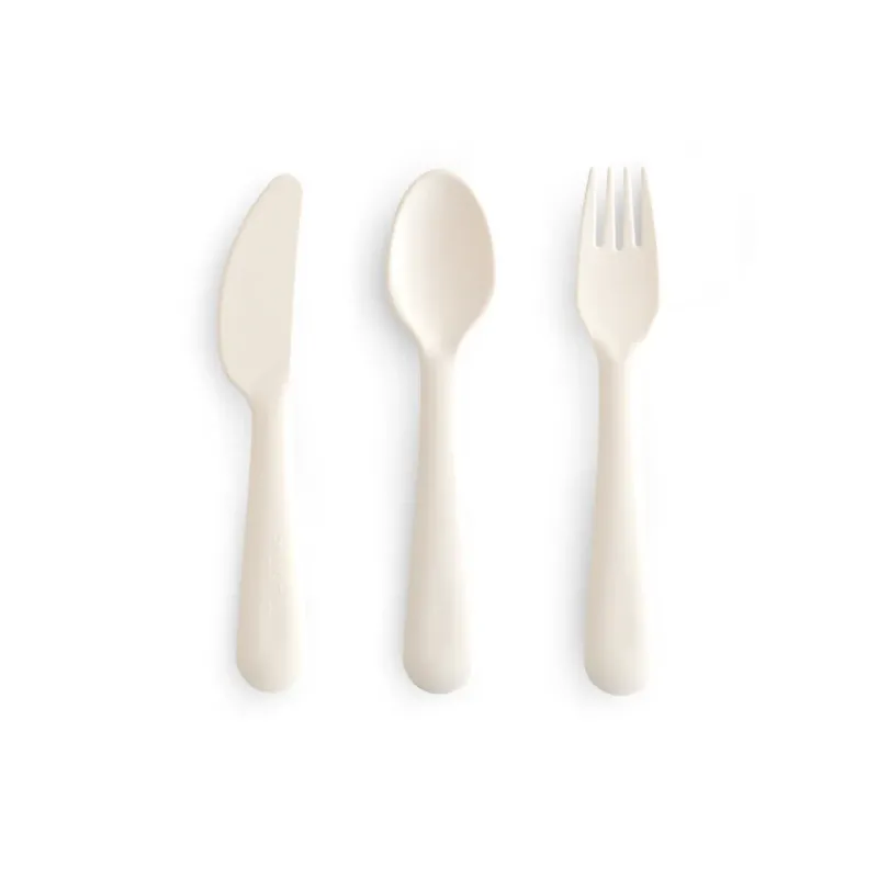 set cuberteria mushie ivory