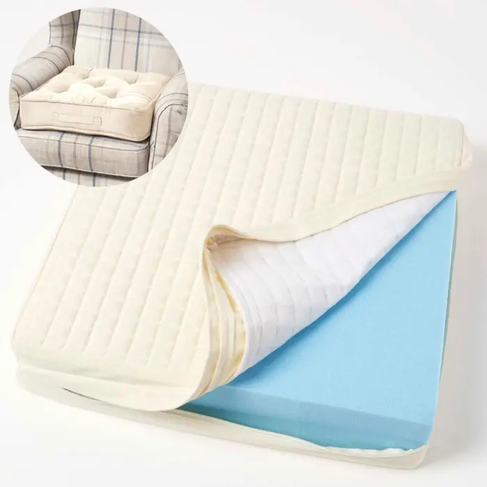 Housse de coussin en coton pour coussin d’assise