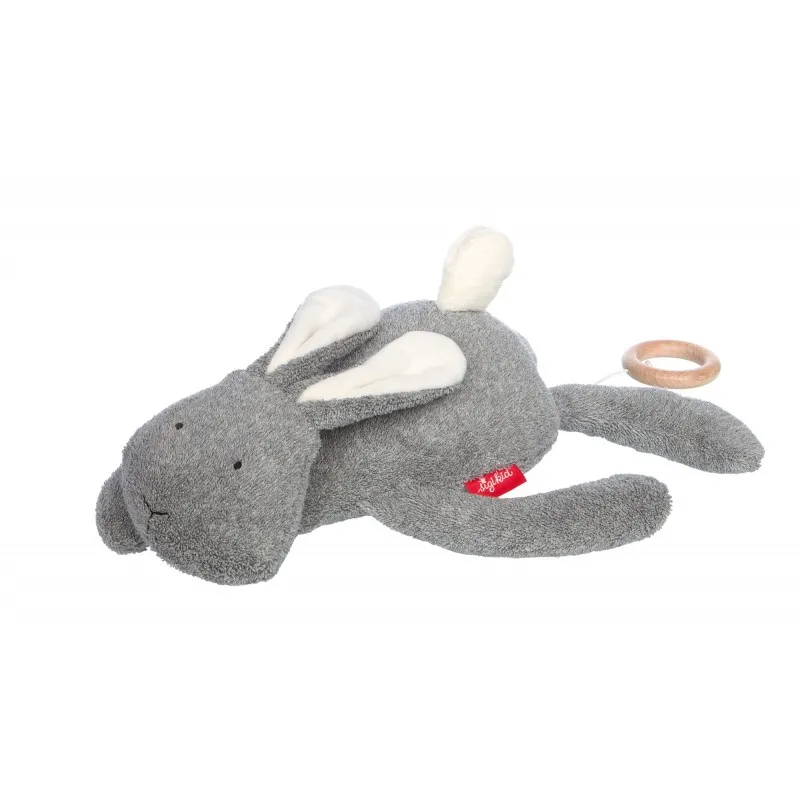 sigikid mummy musical rabbit grey