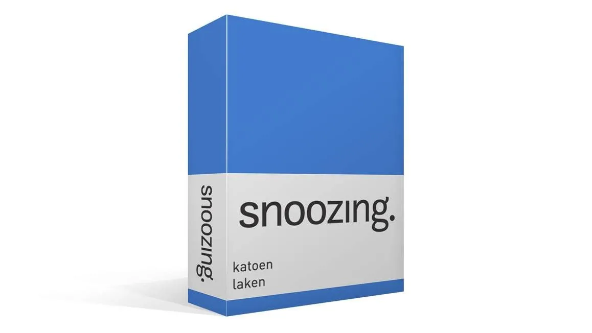 Snoozing drap coton 57 fils bleu royal