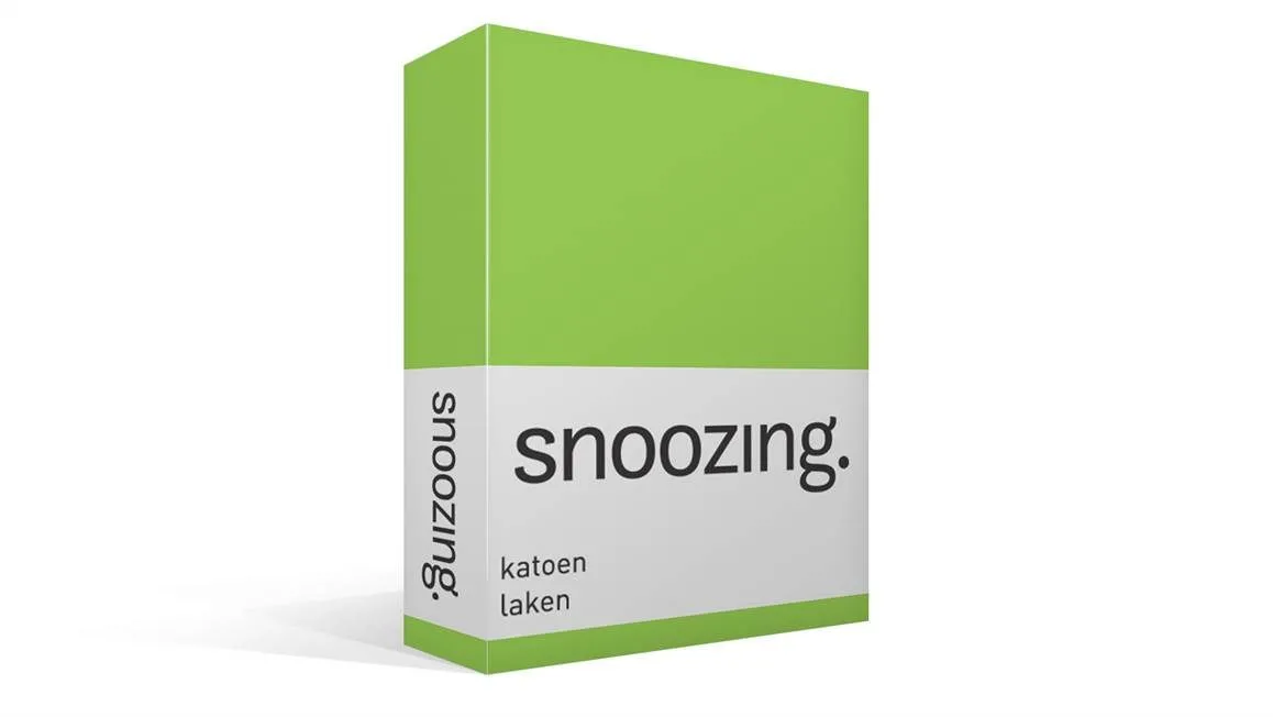 Snoozing drap coton 57 fils lime