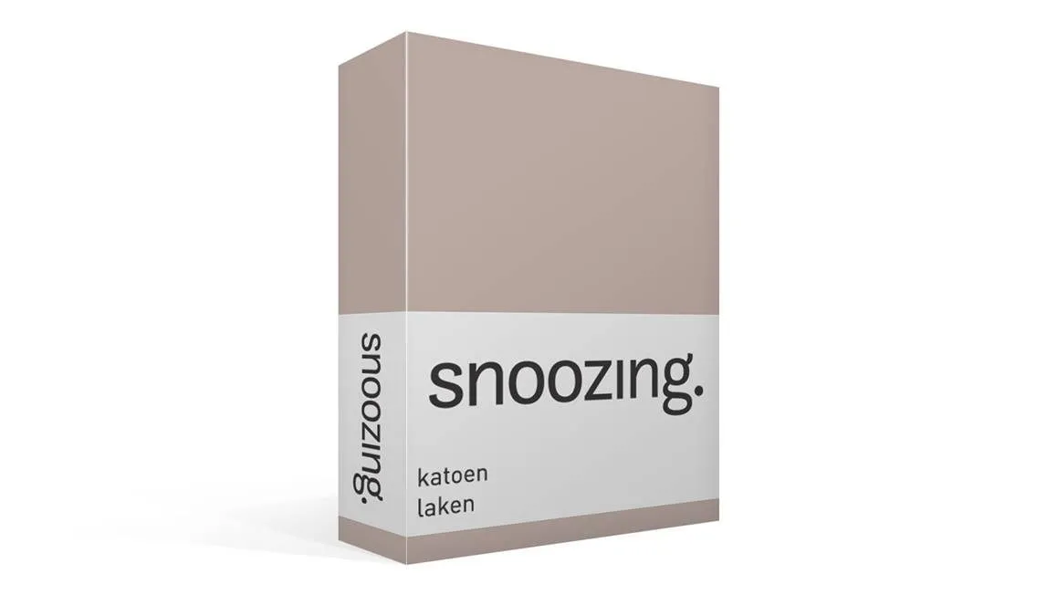 Snoozing drap coton 57 fils taupe
