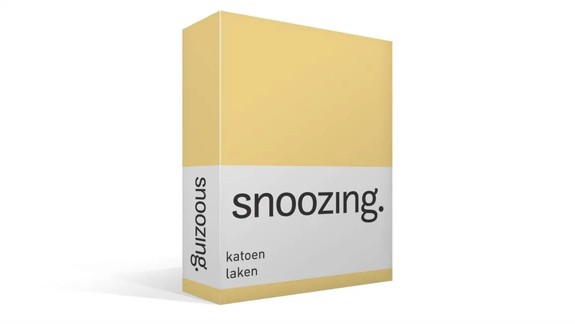 Snoozing drap coton 57 fils jaune