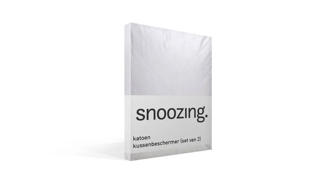 Snoozing protège-oreillers (lot de 2) blanc