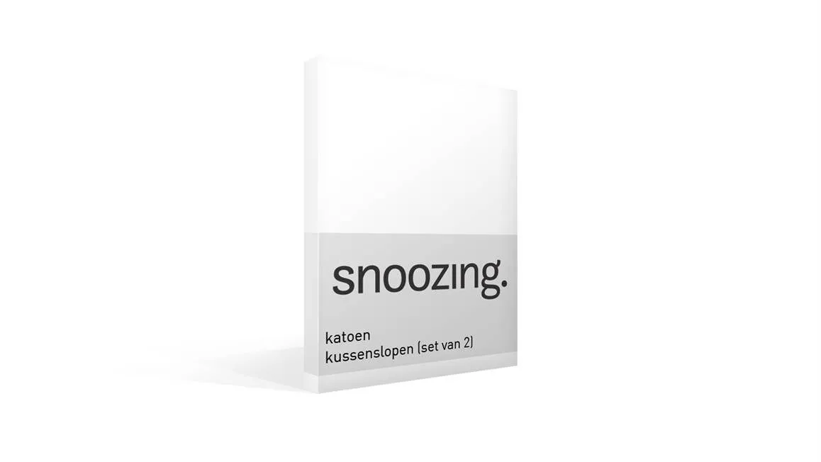 Snoozing taies d'oreiller coton (lot de 2) blanc