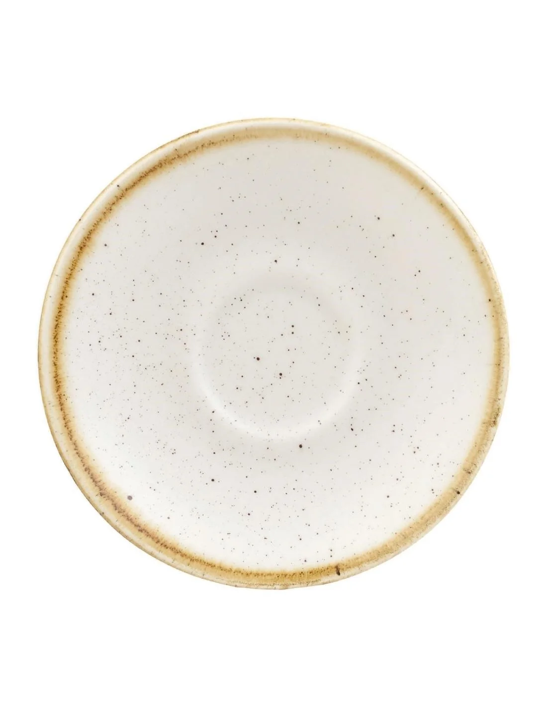 Soucoupes pour tasses à espresso Churchill Stonecast Barley White 118mm (Lot de 12)